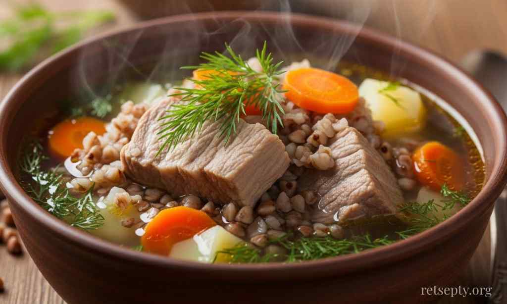 Грецький суп свининой