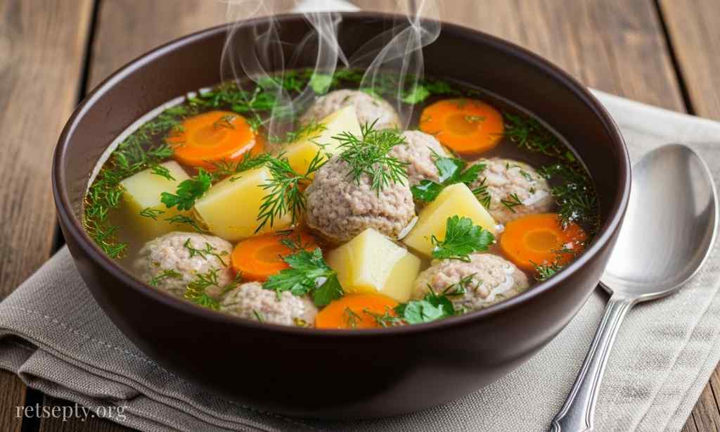 Суп з фрикадельками