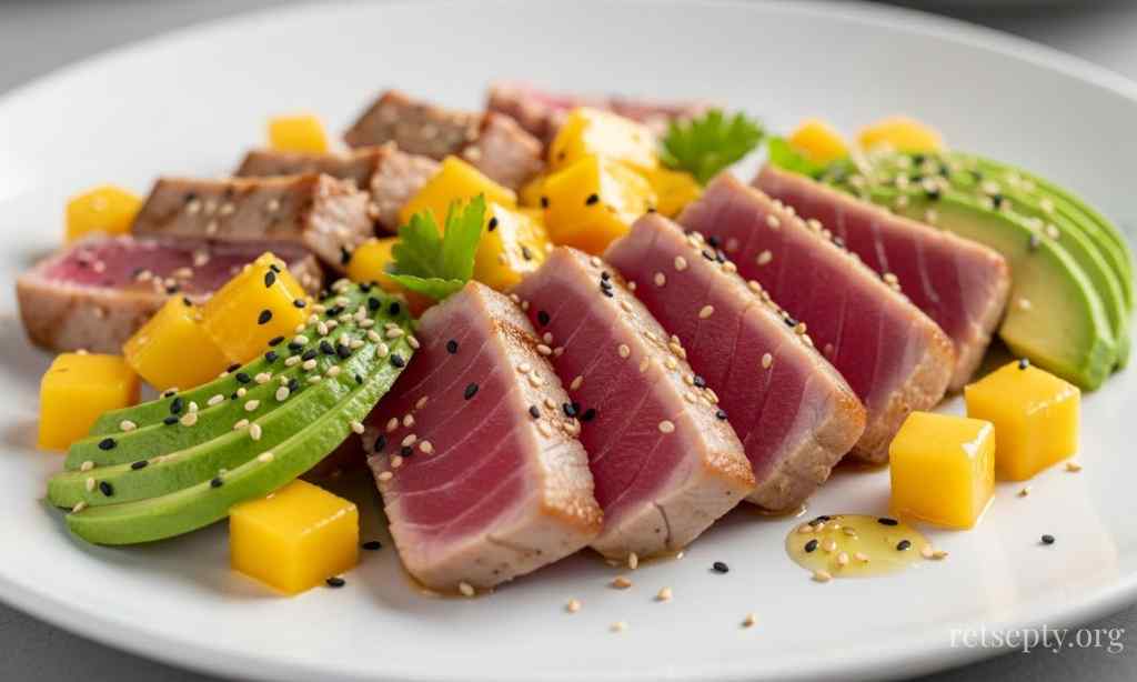 Тунець з манго