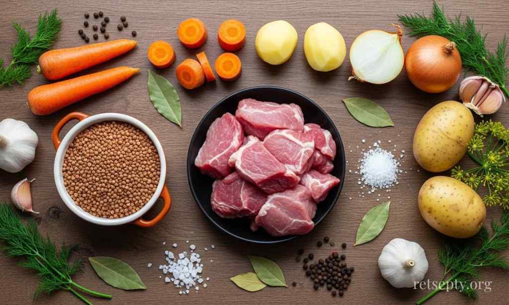 Грецький суп свининой