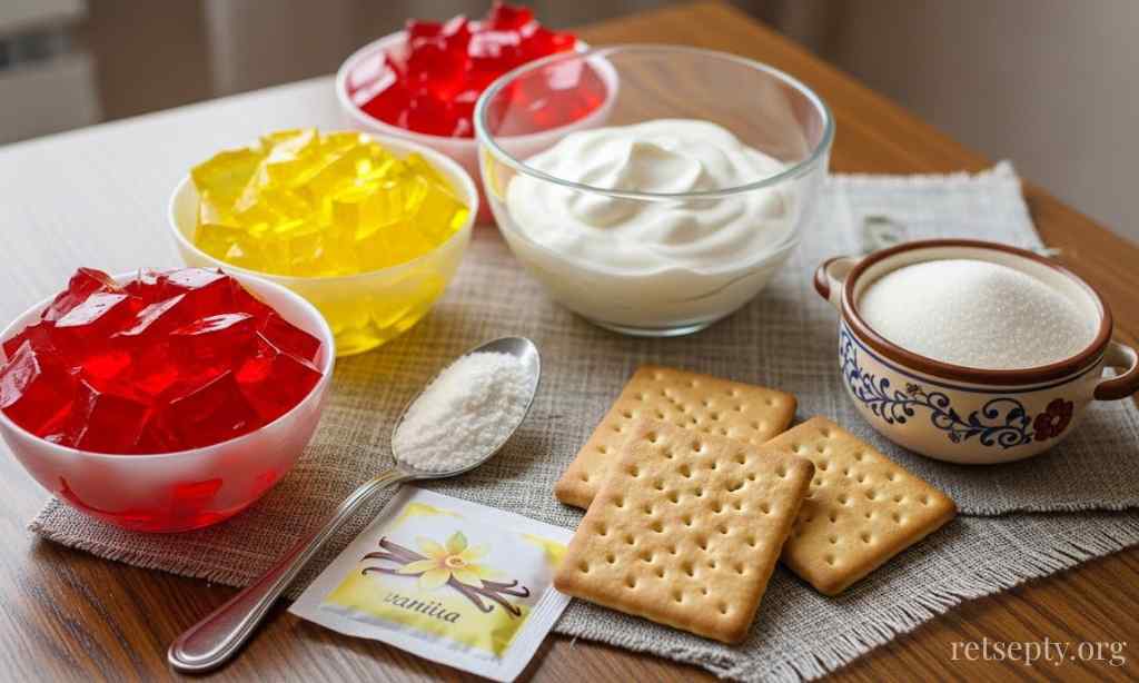 Битое стекло торт