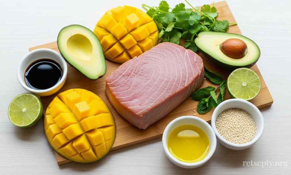 Тунець з манго