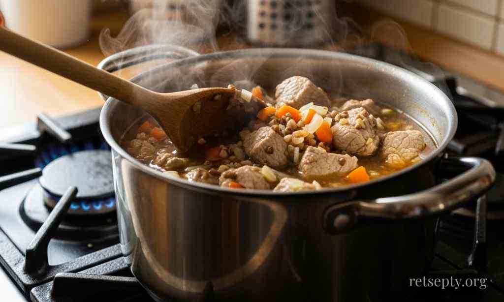 Грецький суп свининой