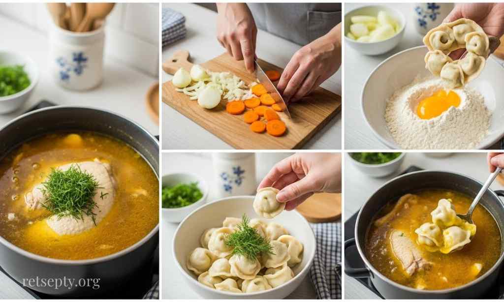 Курячий суп з галушками