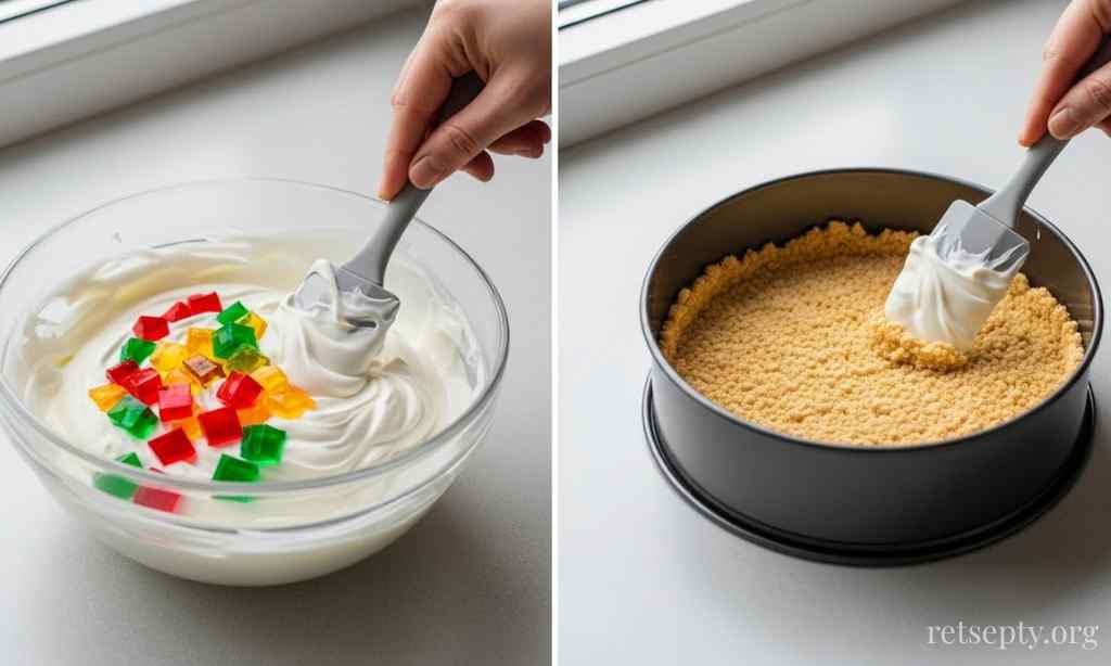 Битое стекло торт