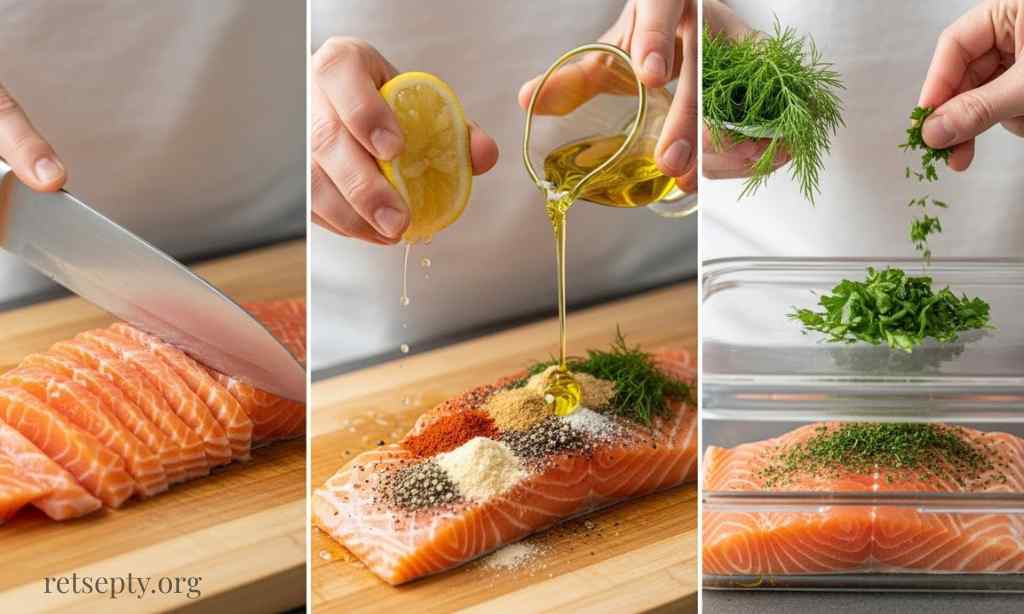 Маринований лосось